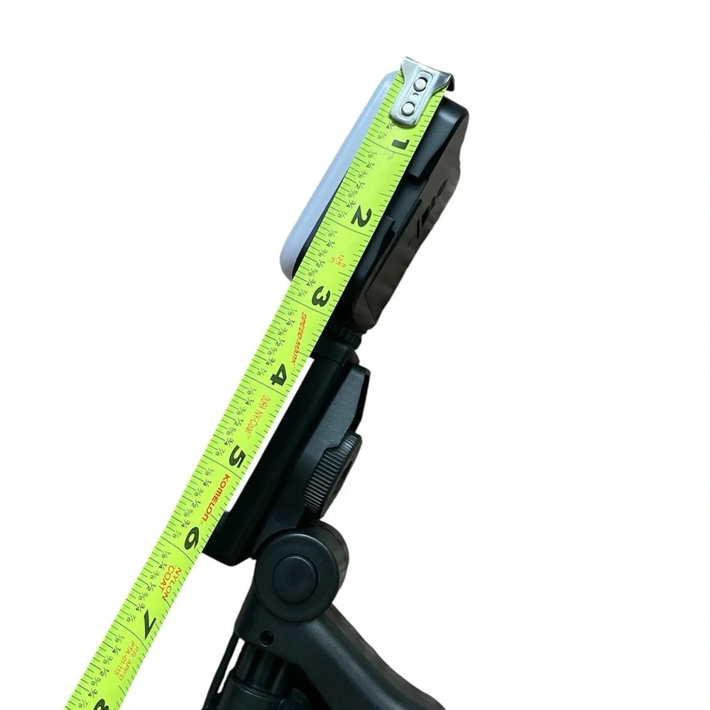 Black Phone Tripod Stand with LED Light for Smartphones